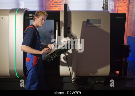 Berlin, Germany, CNC training center of Siemens AG Stock Photo