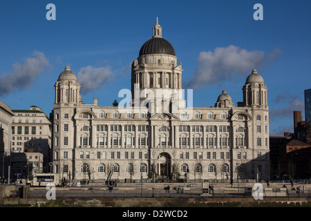 The Port of Liverpool building at Liverpool's Pier Head. Stock Photo