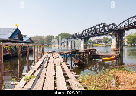 The bridge over river Kwai Stock Photo