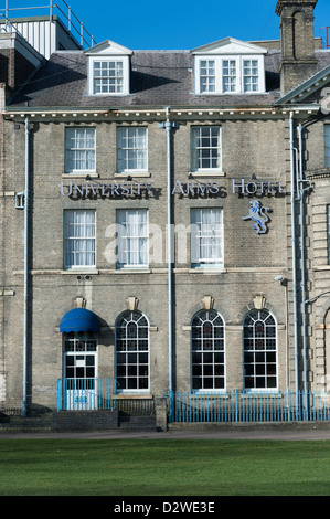The De Vere University Arms Hotel De Vere University Arms Hotel Regent Street  Cambridge UK overlooking Parker's Piece Stock Photo