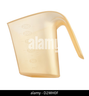 washing powder measuring cup on white background Stock Photo
