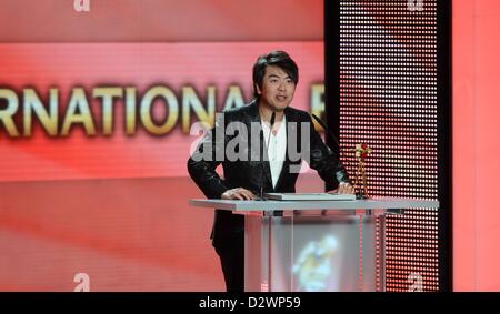 Pianist Lang Lang  attends the 48th Golden Camera Awards (Goldene Kamera) at the Axel Springer Haus on February 2, 2013 in Berlin, Germany Stock Photo