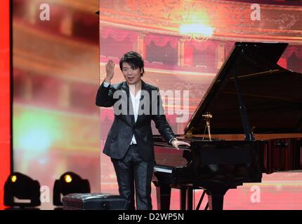 Pianist Lang Lang  attends the 48th Golden Camera Awards (Goldene Kamera) at the Axel Springer Haus on February 2, 2013 in Berlin, Germany Stock Photo