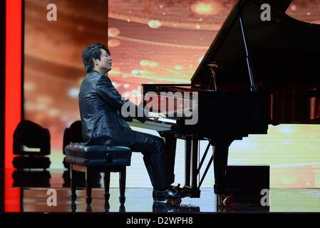 Pianist Lang Lang  attends the 48th Golden Camera Awards (Goldene Kamera) at the Axel Springer Haus on February 2, 2013 in Berlin, Germany Stock Photo