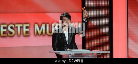 Pianist Lang Lang  attends the 48th Golden Camera Awards (Goldene Kamera) at the Axel Springer Haus on February 2, 2013 in Berlin, Germany Stock Photo