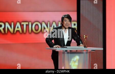 Pianist Lang Lang  attends the 48th Golden Camera Awards (Goldene Kamera) at the Axel Springer Haus on February 2, 2013 in Berlin, Germany Stock Photo