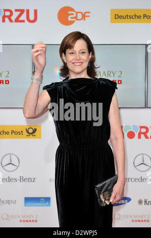 Actress Sigourney Weaver attends the 48th Golden Camera Awards (Goldene Kamera) at the Axel Springer Haus on February 2, 2013 in Berlin, Germany. Stock Photo