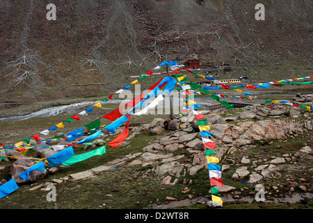 Holy Mount Kailash in western Tibet Stock Photo