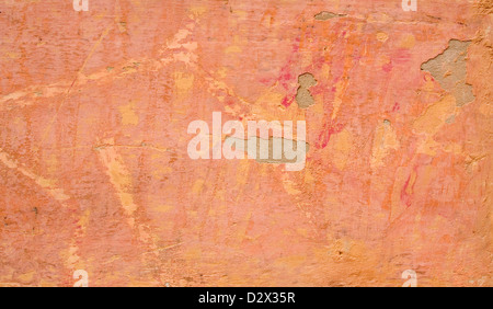 Wall with several layers of paint Stock Photo