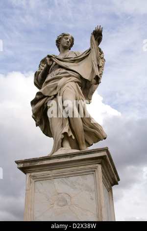 Angel figure from below. Ponte Sant'Angelo. Stock Photo