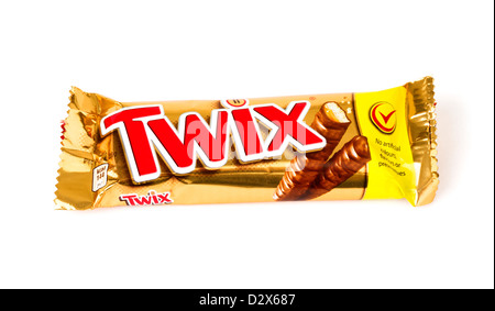 Twix chocolate bar Stock Photo