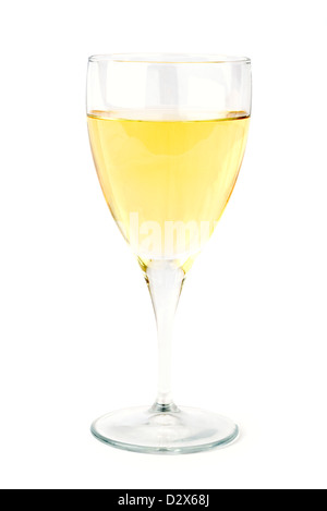 Glass of dry white wine Stock Photo