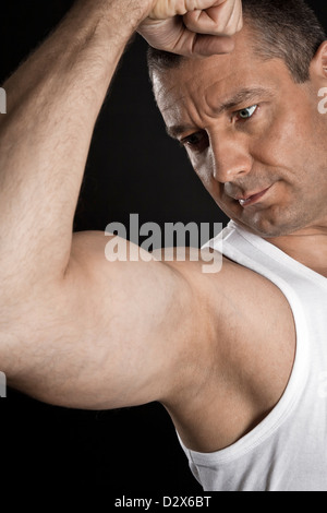 An image of a handsome young muscular sports man Stock Photo
