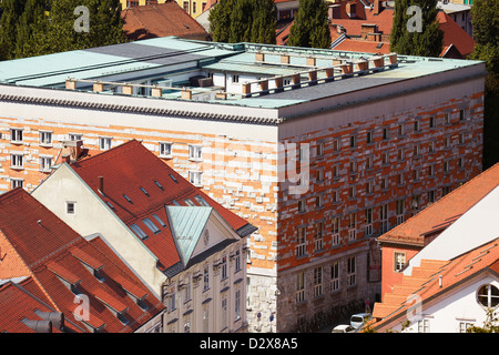 National and University Library, general view, Ljubljana, Slovenia Stock Photo