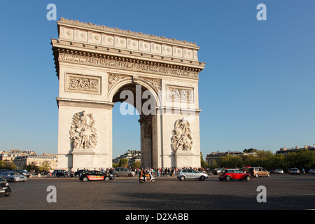 Arc de Triomphe in Paris Stock Photo