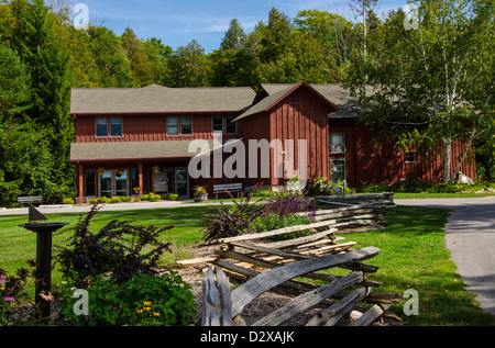 The Anderson Barn History Center in the Door County town of Ephraim, Wisconsin Stock Photo