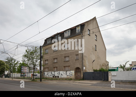 Berlin, Germany, vacant residential buildings in the Herzbergstrasse Stock Photo