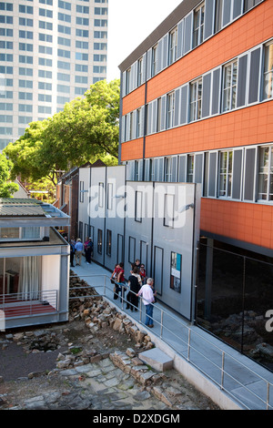 YHA The Rocks - The site of an archaeological excavation - with convict buildings dating back to the 1790s Sydney Australia Stock Photo