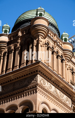 Close up of the architectural details on the side of the Queen Victoria Building Sydney Australia Stock Photo