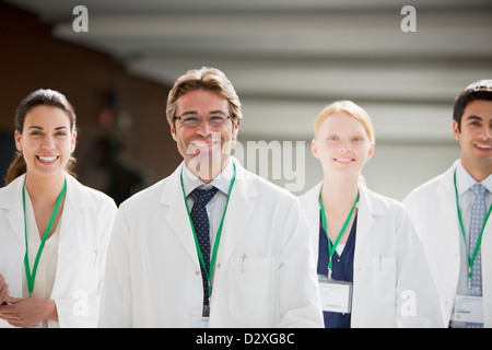 Portrait of smiling doctors Stock Photo