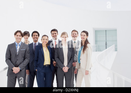 Portrait of smiling business people Stock Photo