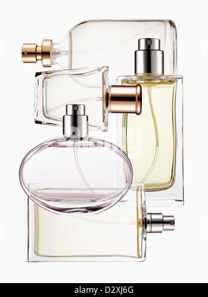 Close up of perfume bottles Stock Photo