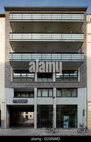 Berlin, Germany, construction of an apartment building the Edison Hoefe Stock Photo