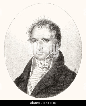 Casimir Pierre Perier, 1777 –1832. French statesman, 11th Prime Minister of France. Stock Photo