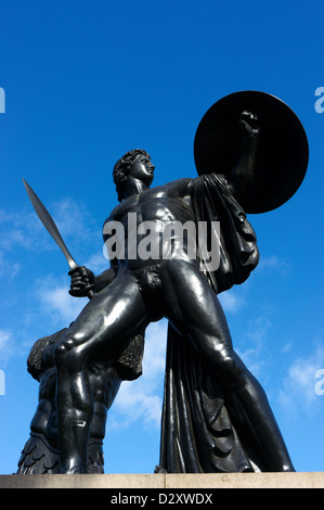 Achilles statue near Hyde Park Corner, erected as a monument to the Duke of Wellington. Stock Photo