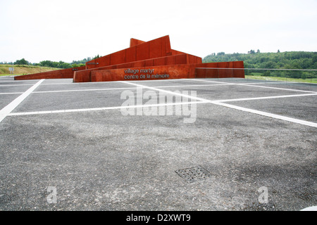 Oradour-sur-Glane visitor centre in the Haute-Vienne department in the Limousin region in west-central France Stock Photo