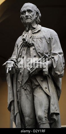 Alessandro Volta (1745-1827). Italian physicist. Statue. University of Pavia. Italy. Stock Photo