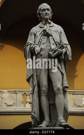 Alessandro Volta (1745-1827). Italian physicist. Statue. University of Pavia. Italy. Stock Photo