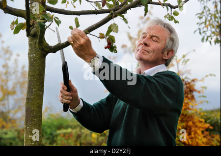 The gardener Roddy Llewellyn at home near Shipston-on-Stour where he runs gardening courses UK 2009 Stock Photo