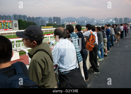 Sha Tin horse racecourse in Hong Kong, China Stock Photo