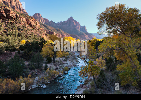 Late afternoon Virgin River valley Stock Photo