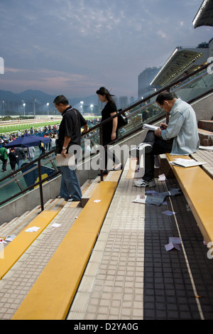 Sha Tin horse racecourse in Hong Kong, China Stock Photo