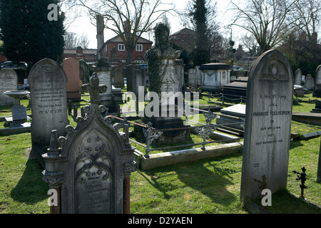 London, United Kingdom, at the Jewish cemetery in Golders Green Stock Photo