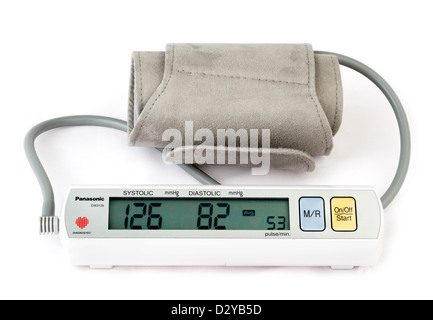 Panasonic battery operated home blood pressure monitor Stock Photo