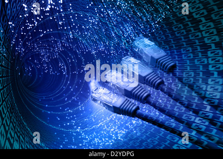 binary stream Stock Photo