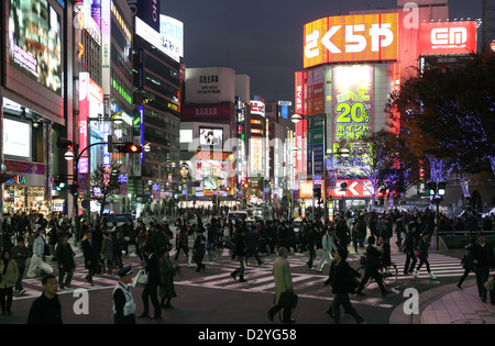 Tokyo, Japan, city view in the district of Shinjuku at night Stock Photo