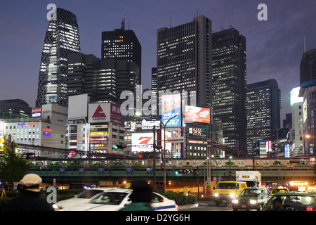 Tokyo, Japan, city view in the district of Shinjuku at night Stock Photo