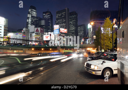 Tokyo, Japan, city view in the district of Shinjuku at night Stock Photo