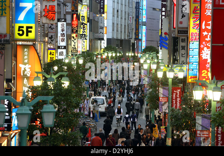 Tokyo, Japan, city view in the district of Shinjuku at night Stock Photo