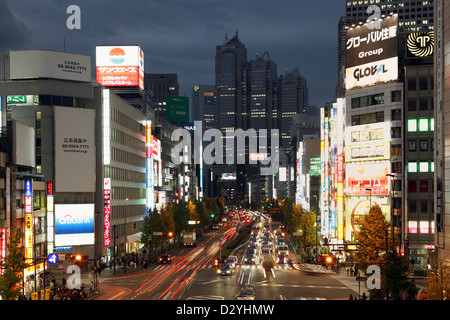 Tokyo, Japan, city view in the district of Shinjuku at night Stock Photo