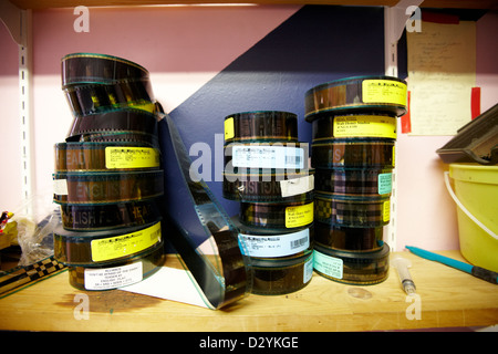Film reels on a shelf Stock Photo - Alamy