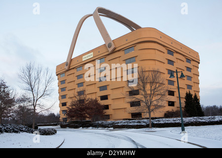 The basket shaped headquarters of basket maker The Longaberger Company.  Stock Photo