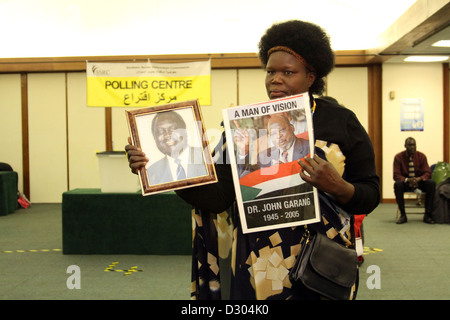 Southern Sudan Referendum, London polling Station, January 2011 Stock Photo