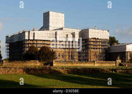 Toddington Manor under restoration, Gloucestershire, England, UK Stock Photo