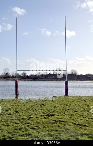 flooded rugby field Stock Photo - Alamy