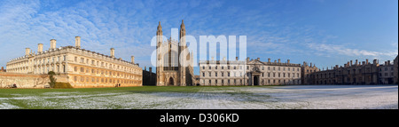 Kings College Panorama, Cambridge University, England, UK Stock Photo